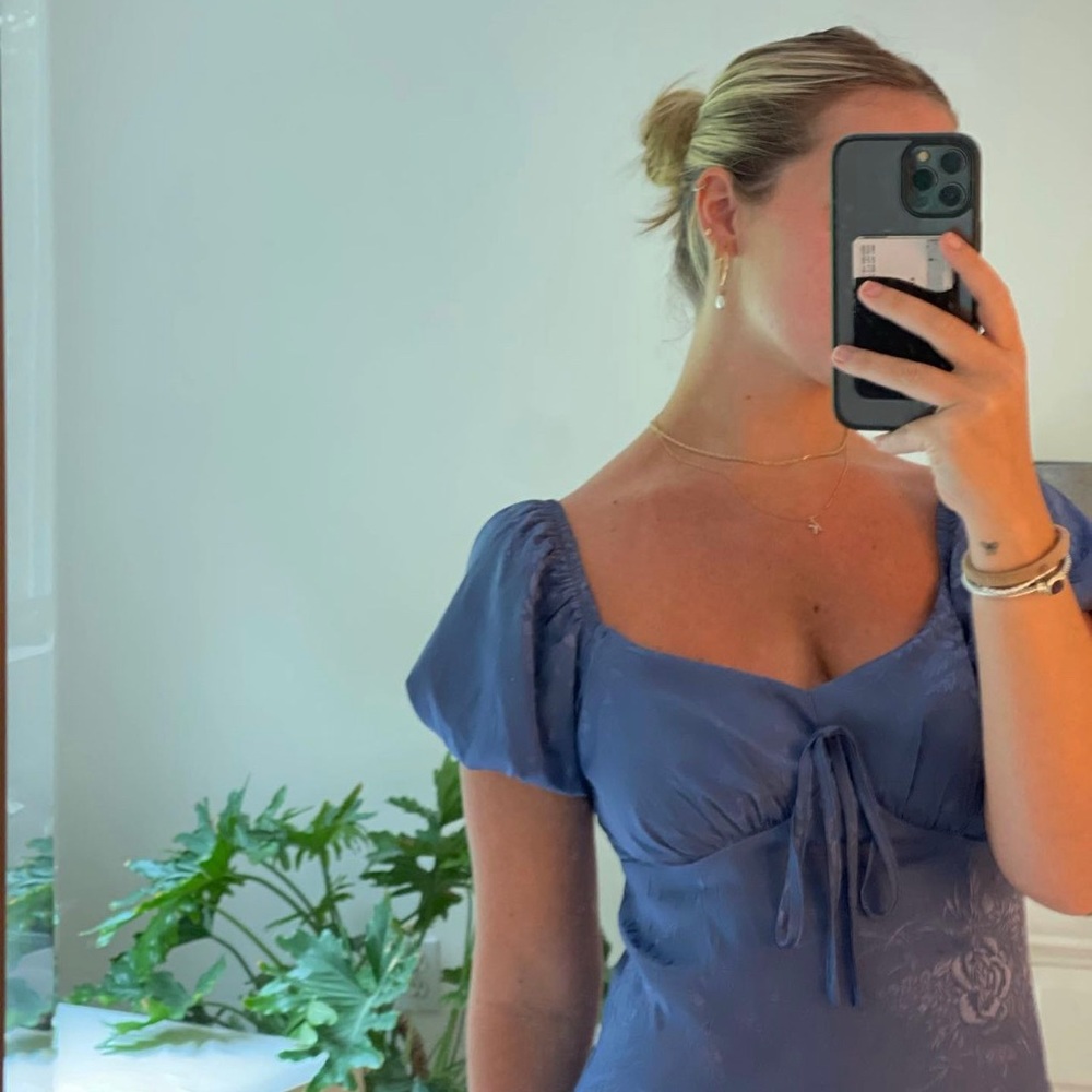Silk mini dress